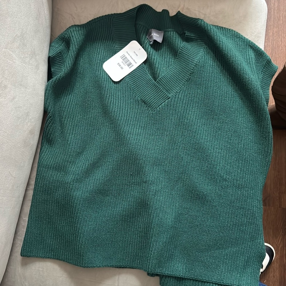 Hudson Grey Hunter Green Sweater